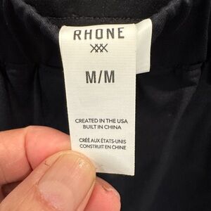 Rhone Midnight Black shot activewear